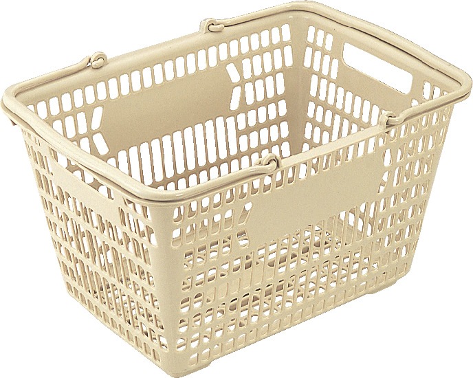 ふぁみーゆ様　オーダーカゴ完成品 三甲 サンショップカーゴ20L Aグレー 容量19.8L 買い物カゴ 底面網目