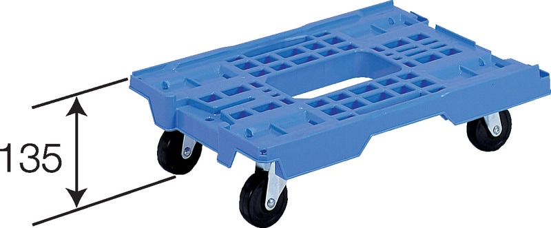三甲 サンキャリーK ブルー 重量3.4kg 耐荷重100kg キャスター(φ75×4輪 