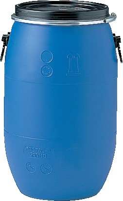 三甲 プラスチックドラムオープンタイプ PDO75L-1 ブルー 重量4.2kg