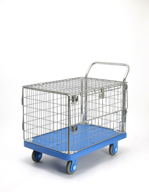 カナツー 手押し台車 PLA300－AMIM1－FT 金網蓋付 カナツー携帯台車手押し