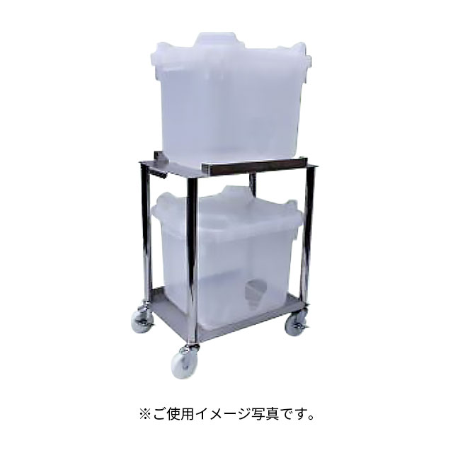 エム・あい SICバックインボックス台車 W型2缶用 運搬台車 A29-173
