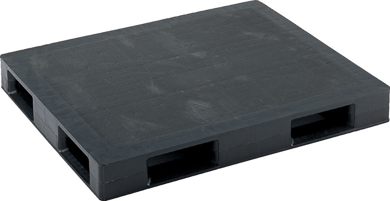 三甲 プレスパレットD4-105125P-AS 再生ブラック リサイクル原料 一斗