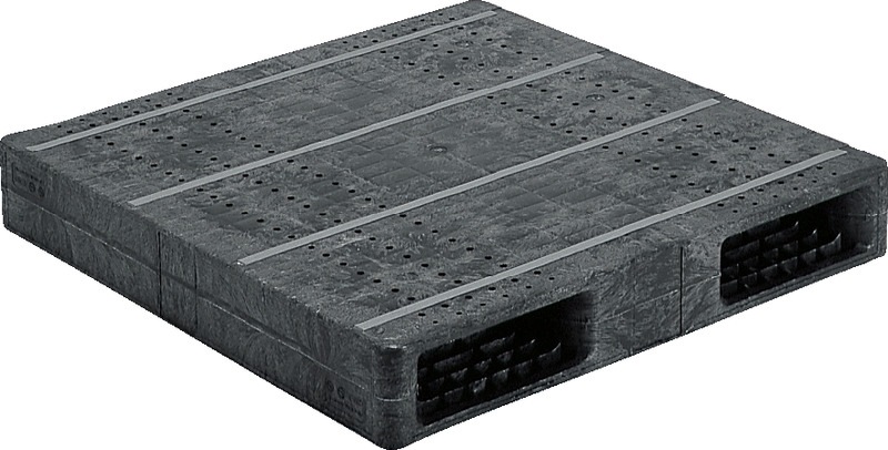 三甲 プラスチックパレット R2-1010F-2 グレー 重量26kg 低発泡PE 2 