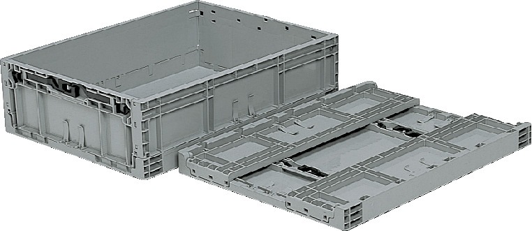 三甲 折りたたみコンテナ TPO規格オリコン TPO-462 ライトグレー 容量