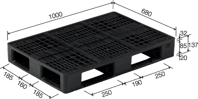 ���áʥ��󥳡��˥ץ饹���å��ѥ�å� D4-068100H�������֥�å�������8.9kg���ꥵ������PP���÷��ϥ�ɥ�եȻ��Ѳ�