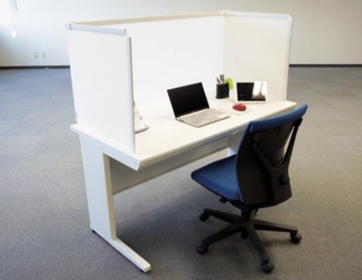 テクセル ぱぱっとウォール コの字型W1400用 抗菌で衛生的！ 飛沫感染