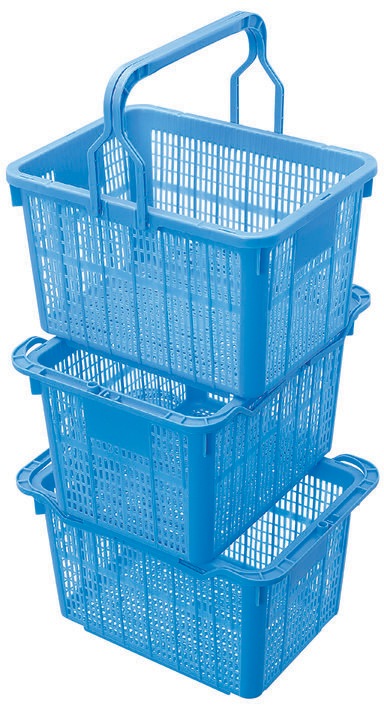 角型、籠 DICプラスチック 農園芸用 角型採集カゴ 22L PP <20個セット>