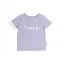 BiNKi 半袖Tシャツ オーガニックコットン 100% ビンキ #sunny ロゴ ライラック色 オランダ発のダッチデザインT-shirt sunny M/L