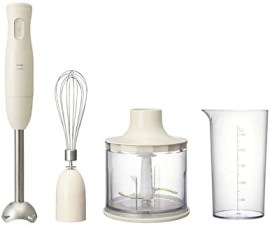 BRUNO ブルーノ マルチスティックブレンダー BOE034 IV アイボリー 離乳食作り 赤ちゃん 介護食 キッチン家電 ミキサー フードプロセッサー 氷も砕ける 泡立て 洗いやすい おしゃれ かわいい 刻む 潰す １台 5役