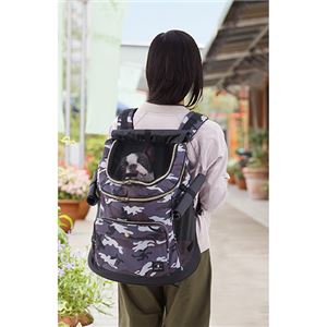 Porta ドッグリュックキャリー カモフラ(ペット用品)(卸商品)