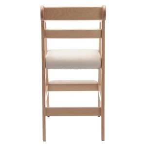 ベビーチェア 子供椅子 幅35×奥行41×高さ74.5cm ナチュラル 木製 合皮 高さ調整可 プレゼント ギフト 贈り物 子ども 誕生日(卸商品)