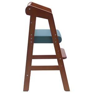 ベビーチェア 子供椅子 幅350×奥行410×高さ745mm ミディアムブラウン 木製 合皮 合成皮革 組立品 プレゼント(卸商品)