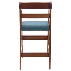 ベビーチェア 子供椅子 幅350×奥行410×高さ745mm ミディアムブラウン 木製 合皮 合成皮革 組立品 プレゼント(卸商品)