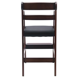 ベビーチェア 子供椅子 幅350×奥行410×高さ745mm ダークブラウン 木製 合皮 合成皮革 組立品 プレゼント(卸商品)