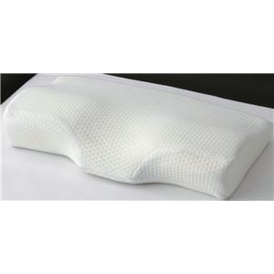メディキュアピロー/枕 【R型】 幅50cm×奥行30cm×高さ6cm～10cm 低反発ウレタンフォーム ポリエステル100％(卸商品)