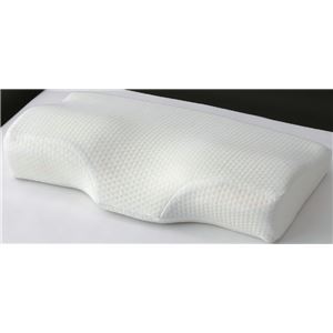 メディキュアピロー/枕 【R型】 幅50cm×奥行30cm×高さ6cm～10cm 低反発ウレタンフォーム ポリエステル100％NK005