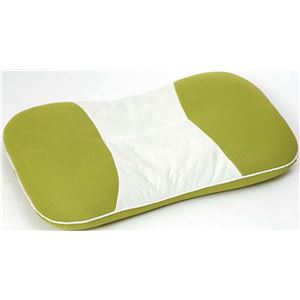 抗菌防臭 枕/ピロー 【グリーン】 幅50cm×奥行35cm×高さ10cm 日本製 青森産ヒバ使用 高さ調節可 高通気性 ウレタンフォーム(卸商品)