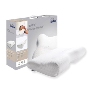 【TEMPUR テンピュール】 低反発枕/まくら 【かため 低め Sサイズ】 DJホワイト 正規品 3年保証 『ミレニアムネックピロー』NK005