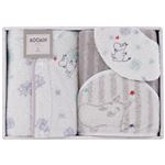 ムーミン スターギフト おくるみ&ポンチョ&スタイ おくるみ80×80cm、ポンチョ63×36cm(フード含まず)、スタイ25.5×20cm C6079549NK005|卸直送品