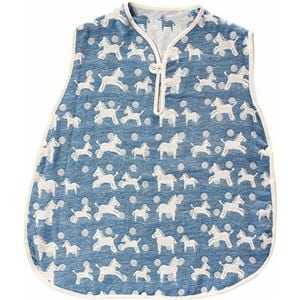 エレファントインファント フラッフィーガーゼ スリーパー ブルー 約50×57cm C6089569NK005