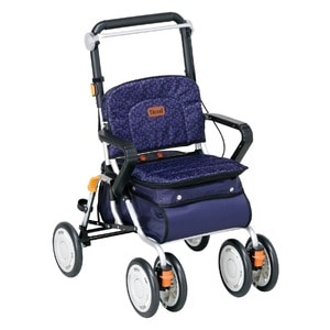 大容量シルバーカー/手押し車 【スタンダードタイプ】 幸和製作所 『レコルティ』 プラムパープル 〔介護用品 福祉用品〕NK005