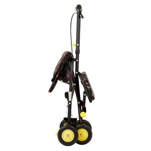 シルバーカー/手押し車 【コンパクトタイプ】 軽量 幸和製作所 『プチカ』 フラワーブラック 〔介護用品 福祉用品〕(卸商品)