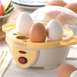 ソレイユ 電気ゆでたまご器 21.5×16.5×14.5cm C6117565NK005