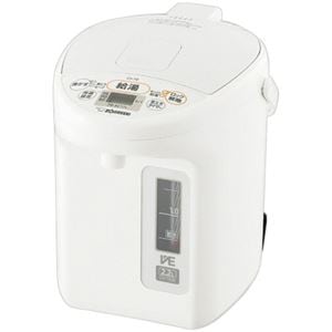 象印マイコン沸とうVE電気まほうびん 優湯生 2.2L ホワイト CV-TE22-WA 1台NK005