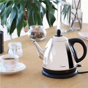 ドリテックステンレスケトル ケララ 0.8L シルバー PO-157SV 1台NK005