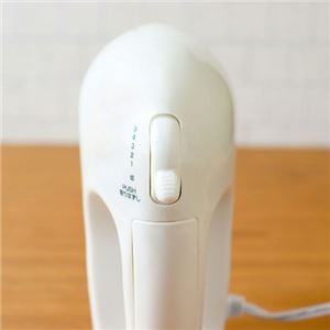 ドリテックハンドミキサー ホワイト HM-711WT 1台NK005