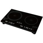 YAMAZEN2口IH調理器 YET-W1452（B） 1台NK005|卸直送品