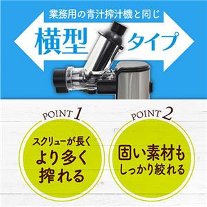 サンコー 新鮮酵素も栄養もまるごと味わう フレッシュスロージューサー WHSLJUSBK(卸商品)