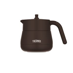 THERMOS(サーモス) 真空断熱ティーポット 450ml ブラウン TTE-450BW(卸商品)