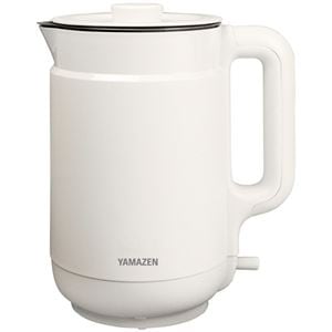 YAMAZEN 電気ケトル 1.5Lホワイト YKP-1512(W) 1台NK005