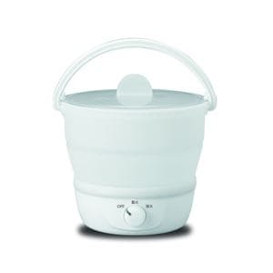 YAZAWA 折り畳み式トラベルマルチクッカーTVR69WH(卸商品)