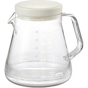 コーヒーサーバー 【ホワイト】 850ml 約150×122×137mm 日本製 5杯分 電子レンジ対応 箱入り 『ストロン』 〔キッチン 台所〕(卸商品)