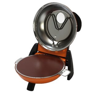 さくさく石窯ピザメーカー/キッチン家電 【オレンジ】 3段階温度調節可 15分タイマー付き FPM-160orNK005