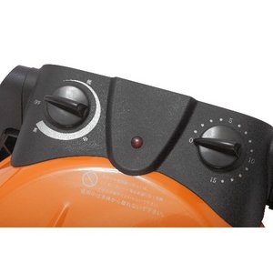 さくさく石窯ピザメーカー/キッチン家電 【オレンジ】 3段階温度調節可 15分タイマー付き FPM-160orNK005