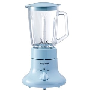 ジュースミキサー/ジューサー 【サーキットプロテクター採用】 ステンレスカッター FJM-601 ブルーNK005