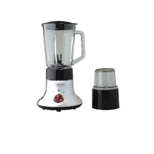 ブラックチタン ミル＆ミキサー 【最大容量750ｍｌ】 ガラス製ボトル フラッシュスイッチ付き FJM-705NK005