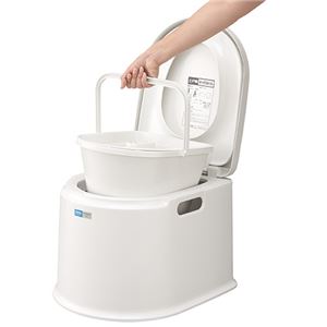 山崎産業 ポータブルトイレP型PT-P11 1台(卸商品)