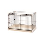 リッチェル もっとお掃除簡単ペットサークル 90-60（幅90cm）アイボリーNK005|卸直送品