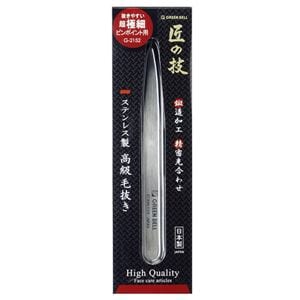 グリーンベル G-2152 匠の技ステンレス製毛抜き（極細）NK005
