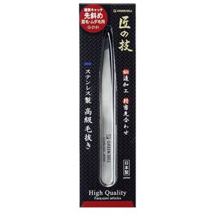 グリーンベル G-2151 匠の技 ステンレス製 毛抜き 先斜め 工具 ツール DIY 作業工具 道具(卸商品)