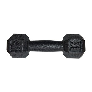 鉄アレー ダンベル 【4kg×4本】防滑 防傷 転がりにくい仕様 〔スポーツ用品 運動用品〕NK005