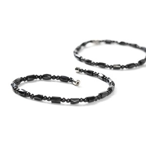 磁気ファッションアンクレット【Mサイズ2個セット】 シックで高級感のあるオシャレな手作りマグネットアンクレット！(卸商品)