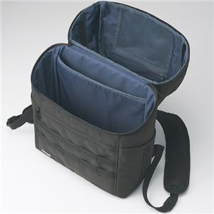 リヒトラブSFJ×LIHIT LAB. スタンドバックパック 14型ワイド対応 アビスブラック A-3209-24 1個NK005