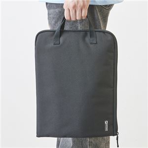 リヒトラブSFJ×LIHIT LAB. スタンドポーチ 14型ワイド対応 サンドベージュ A-3202-16 1個NK005