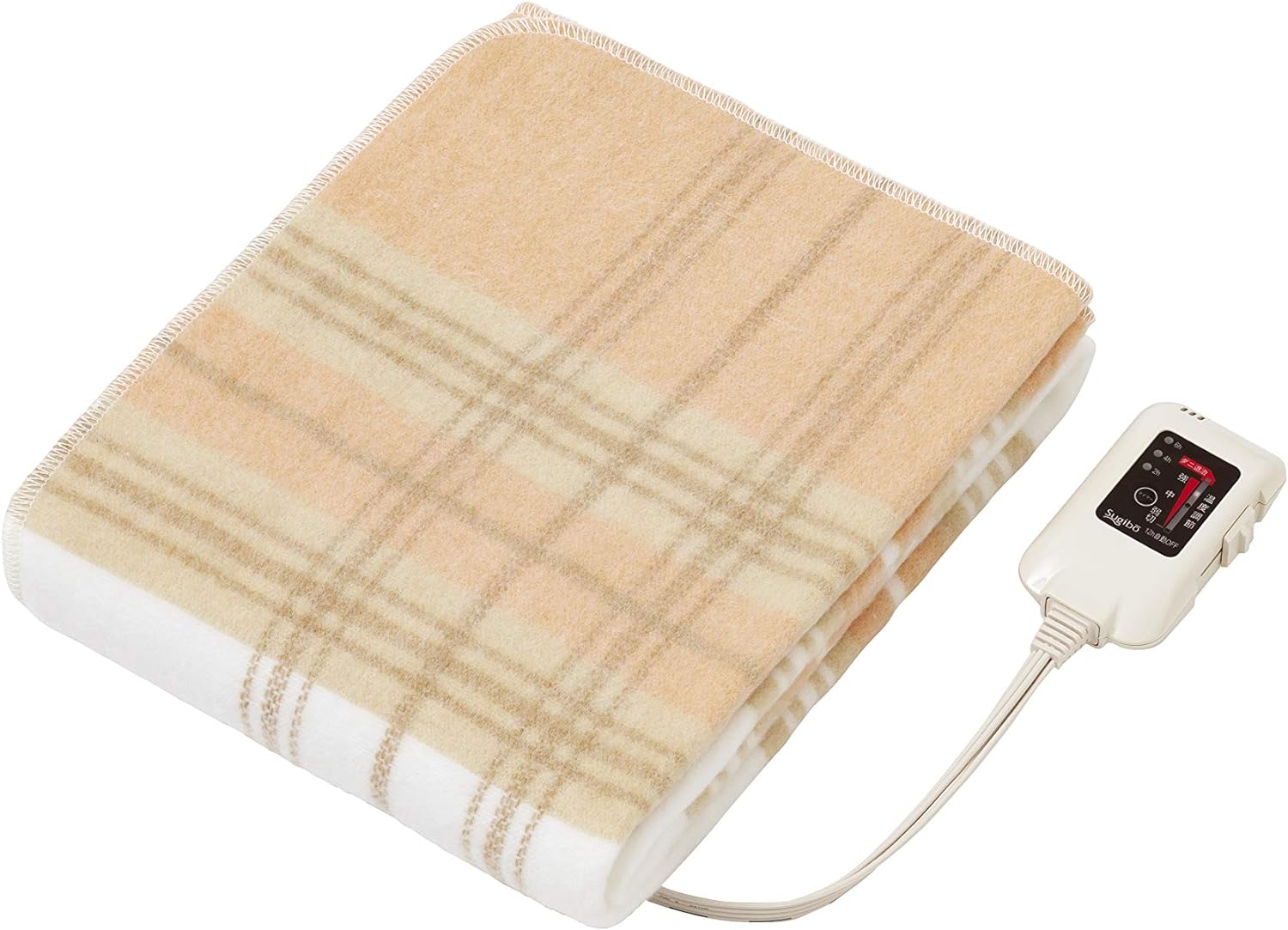【送料込み】椙山紡織 Sugiyama SB-S103 切り忘れ防止タイマー付き 電気敷き毛布 140×80cm 日本製 洗える 頭寒足熱 ダニ退治 室温センサー