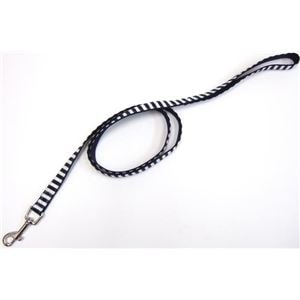 岡野製作所 ストライプリード #15 ネイビーホワイト【ペット用品】【リード】(卸商品)